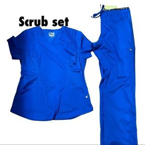 Cherokee scrub set- Royal Blue